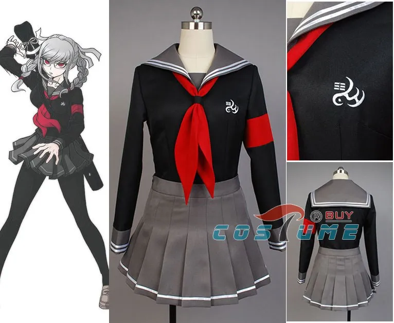 Аниме Супер Dangan Ronpa 2 Danganronpa Peko Pekoyama Косплей костюмы на Хэллоуин Карнавальный