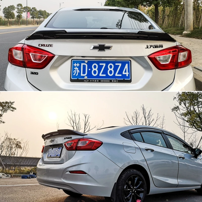 Для 2017 2018 Cruze LED Спойлер ABS Материал заднего крыла автомобиля праймер цвет задний