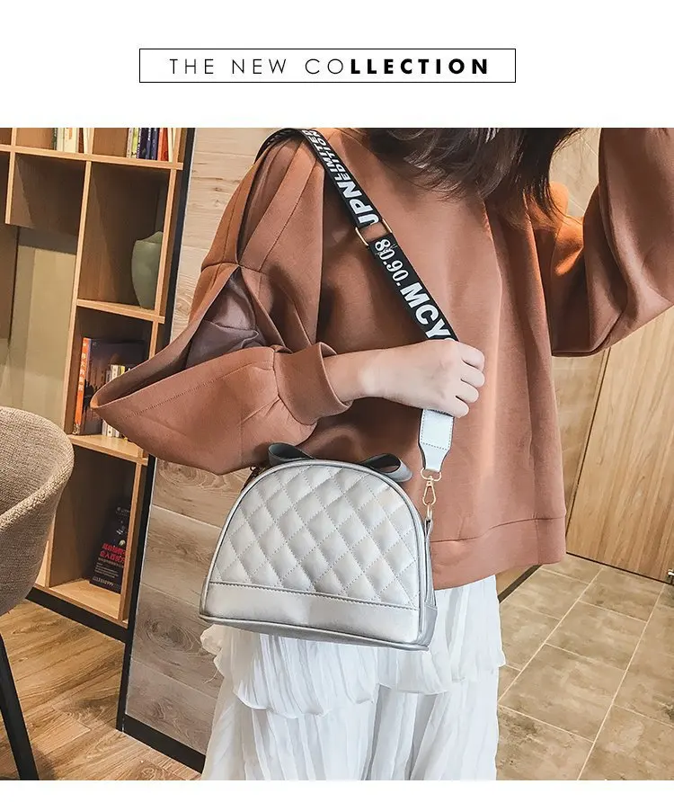summer hot sale diamond lattice zipper bow design crossbody bags for womenfemale PU leather fashion meaaenger handbag