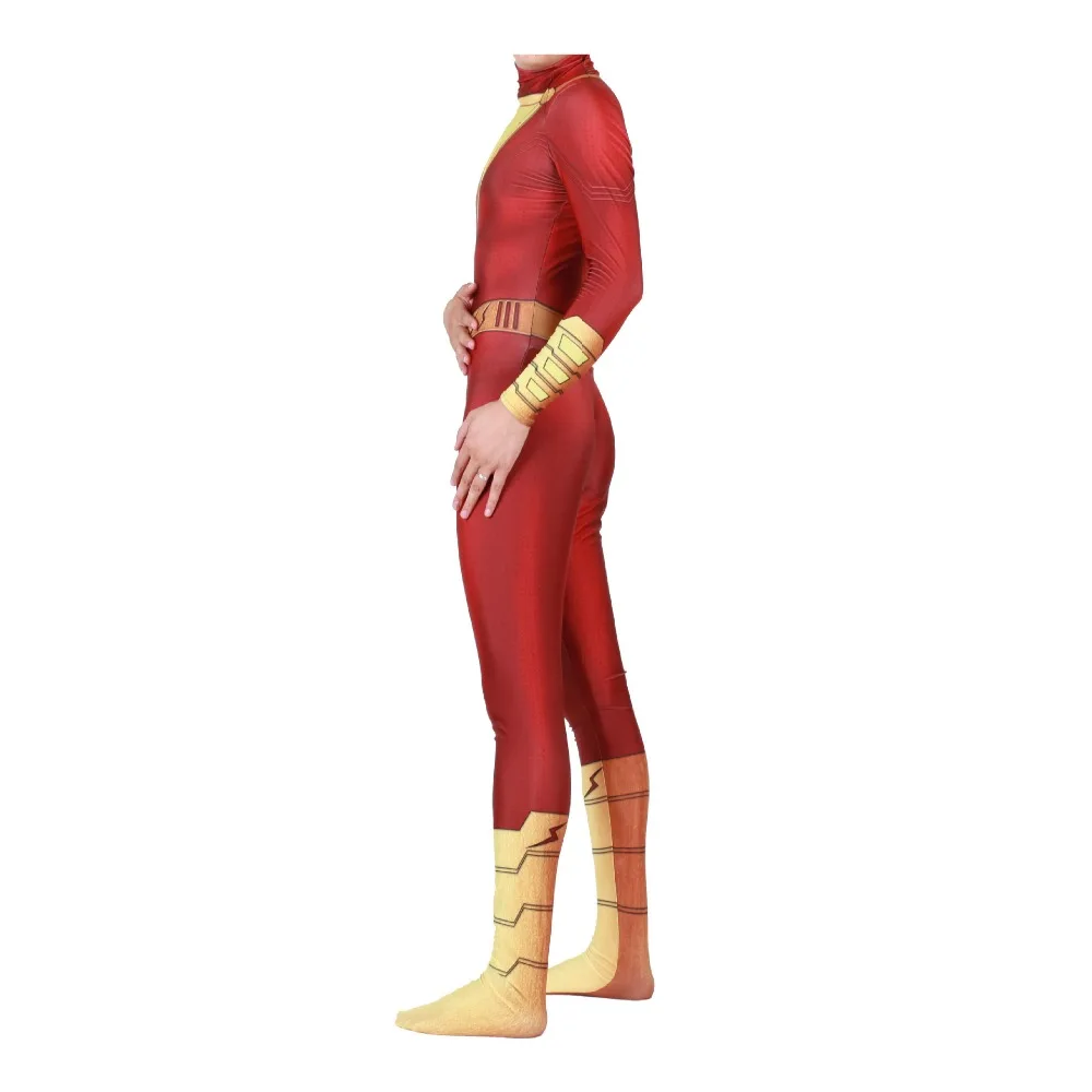 Марвел Капитан шазам Косплей Костюм Billy Batson Комбинезоны Костюмы Костюм Marvel взрослые мужчины дети мальчик супергерой Комбинезоны Косплей