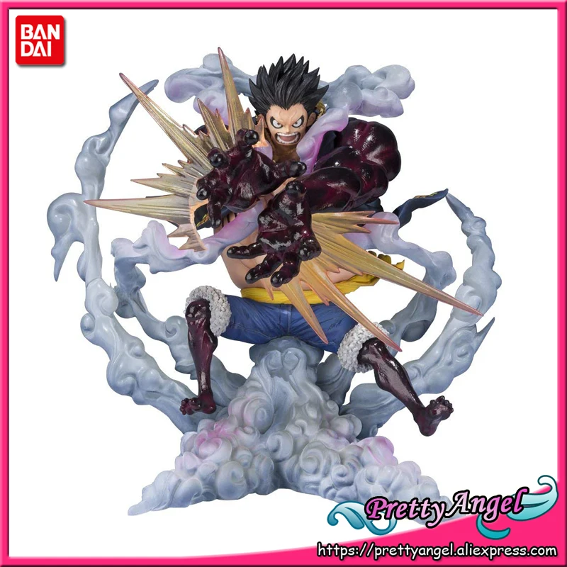 Подлинная BANDAI spirts Tamashii нация Figuarts ZERO цельная Обезьяна D. Luffy gear 4 Leo Bazooka Коллекционная фигурка