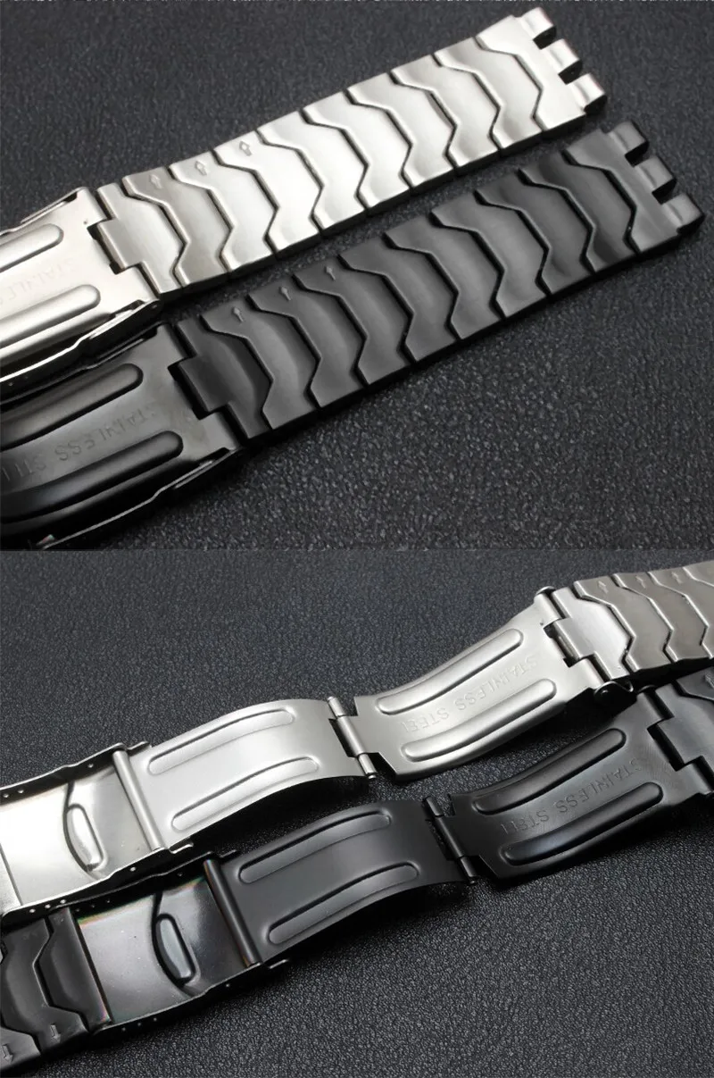 Бриллиантовый браслет из нержавеющей стали для Swatch YCS410GX мужской 19 мм черный серебристый водонепроницаемый часы аксессуары