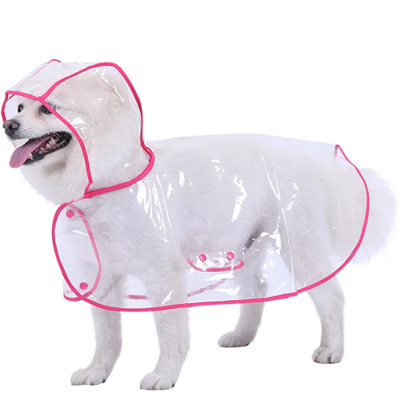 HEYPET ПВХ одежда для домашних животных плащ для собак прозрачная Куртка комбинезоны открытый водонепроницаемый Pet дождевик для маленьких средних собак Одежда