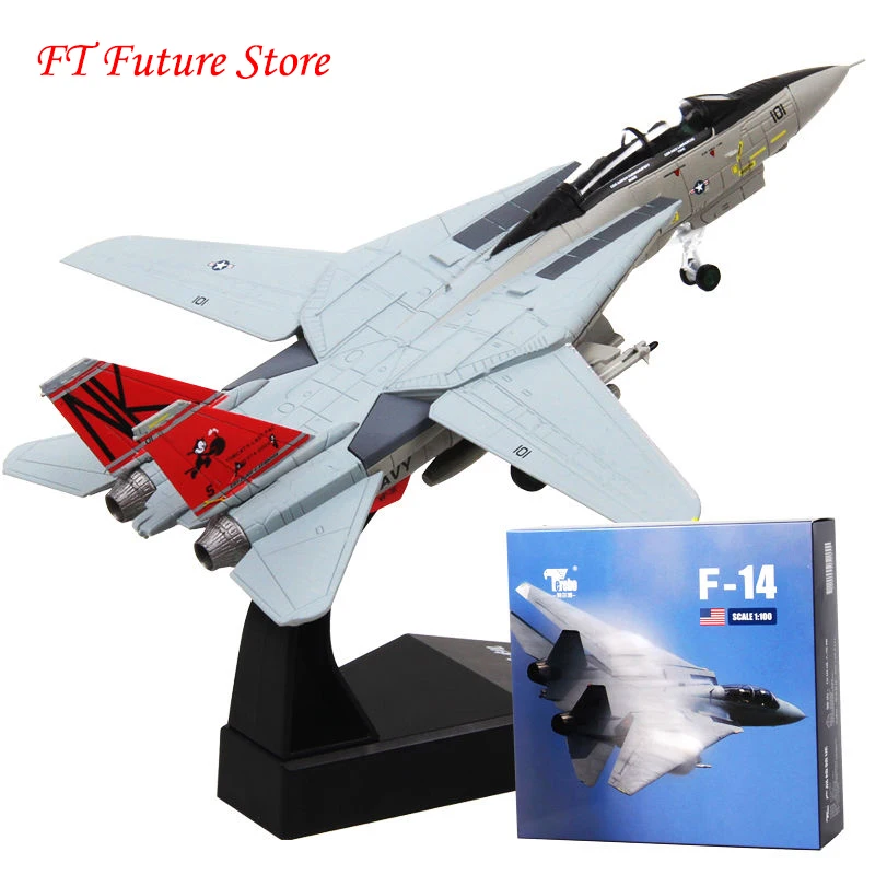 

Коллекционная 1/100 весы Grumman F-14 Tomcat литья под давлением США военно-морской флот самолета игрушка боец модель для Для детей вентиляторы подарк...