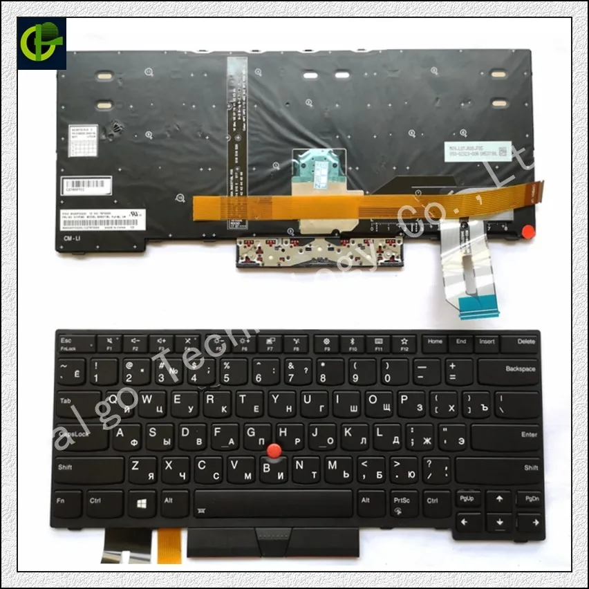 Русская клавиатура с подсветкой для Lenovo Thinkpad E480 E485 L480 L380 T490 E490 E495 T14 L490 T495 yoga L390 T480S