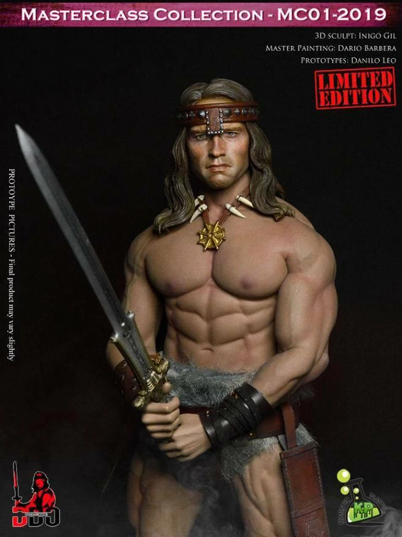 Kaustic пластик MC01- 1/6 варвар Конан Арно кожаная одежда Набор оружия с головой для детей возрастом от 12 дюймов мужского тела M34