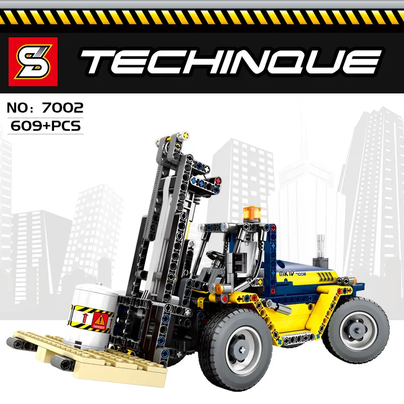 Technic Heavy Duty вилочный погрузчик Совместимость legoINGlys создатель Модель грузового
