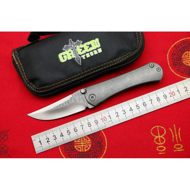 Green thorn SBSF M390 стальное лезвие Nudist TC4 титановая ручка карманный складной нож для