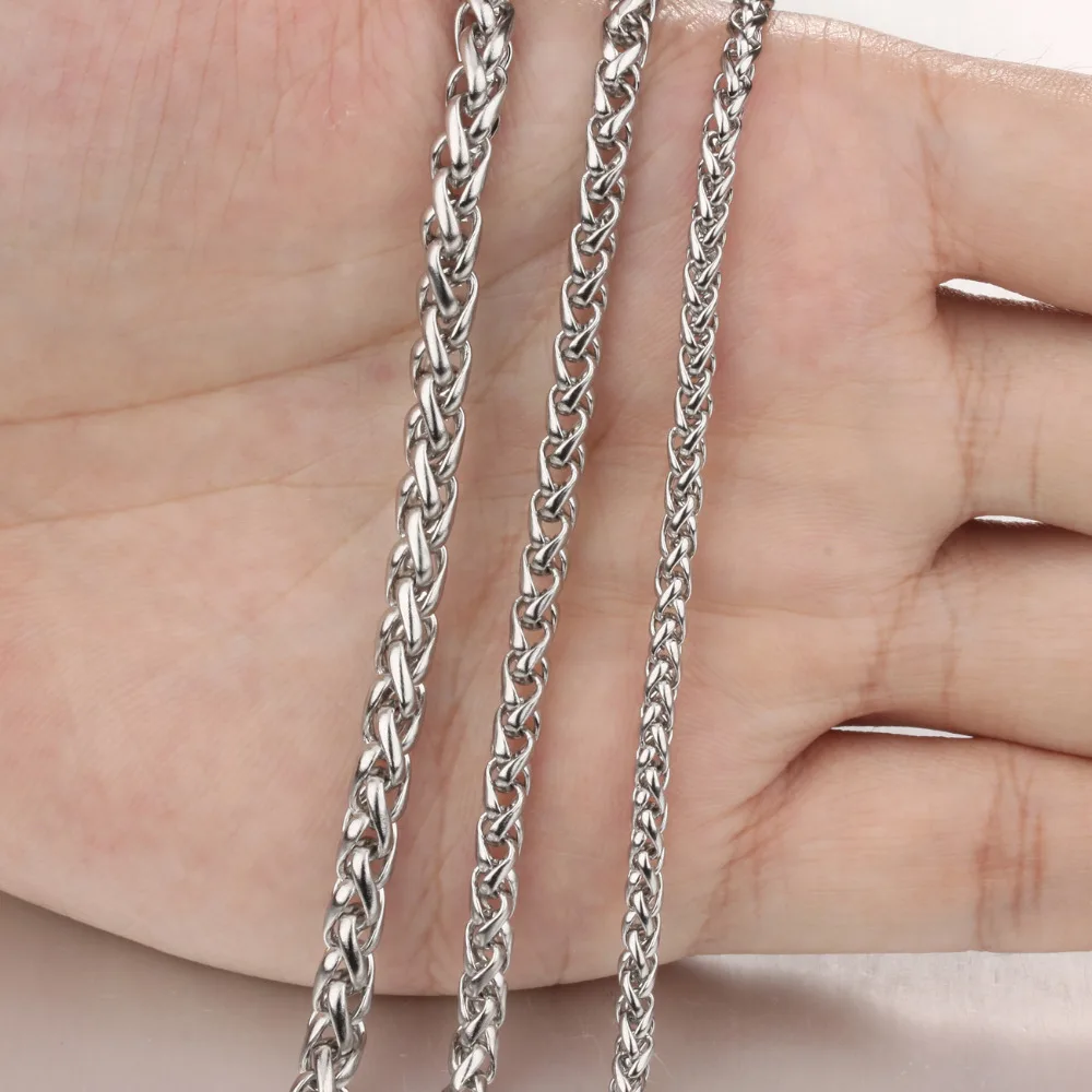 Ouriner Man Link Chain Necklaces Classical Stainless Full Steel Men's Jewelry Gift Multiple Choices All Match GL324 | Украшения и