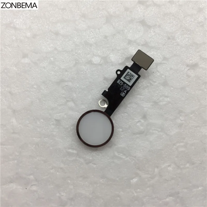 ZONBEMA высокое качество кнопка домой с гибким кабелем лента в сборе для iPhone 7 8 Plus 4," 5,5" Запасная часть