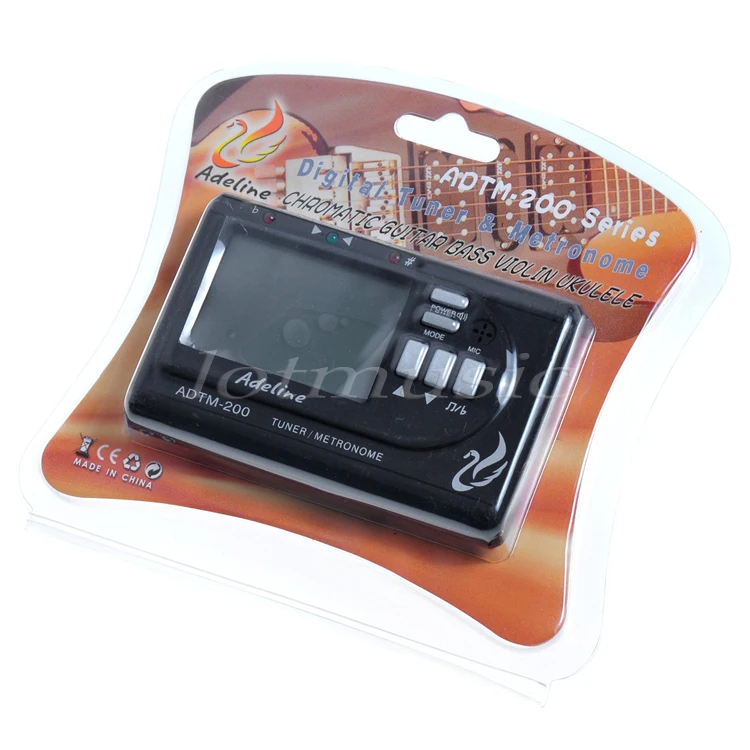 Цифровой ЖК тюнер и метрономический хроматический с захватом для гитары басов