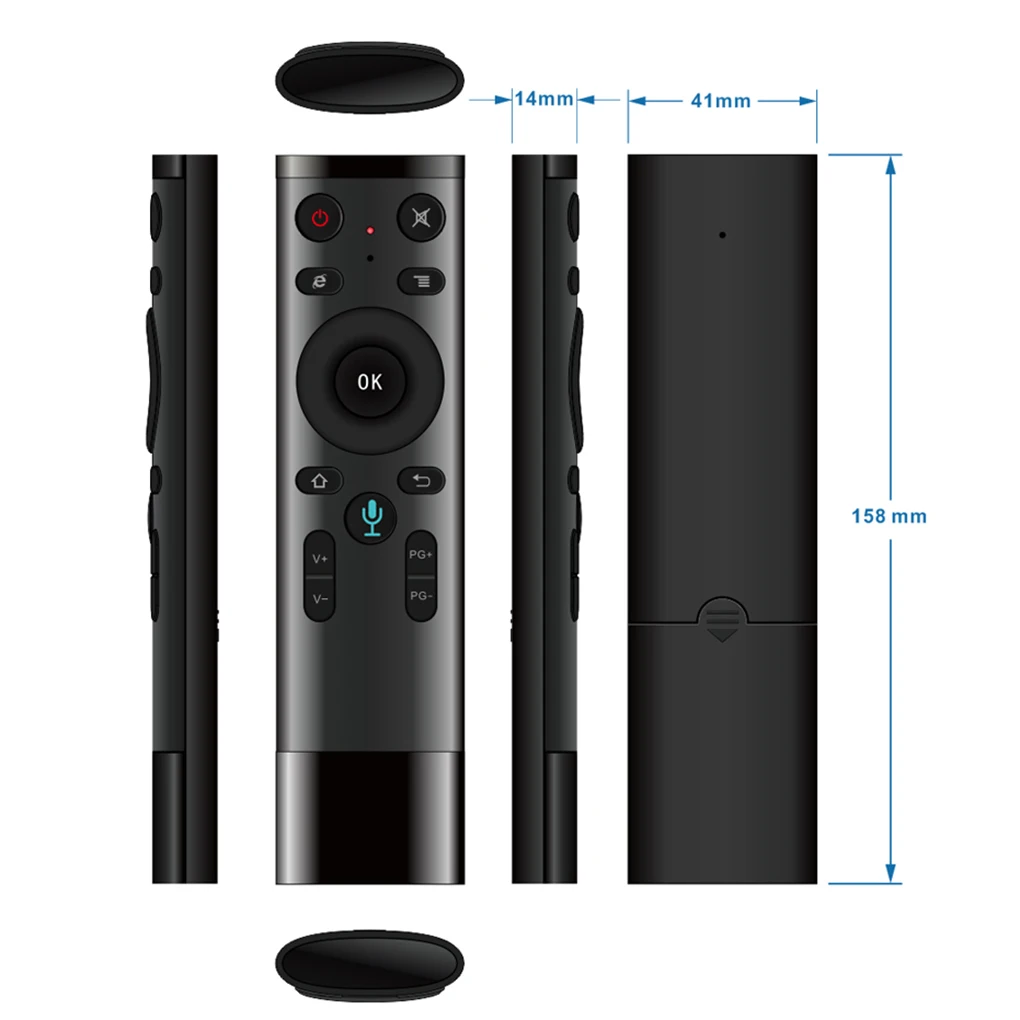 Q5 Голосовое управление Fly Air Mouse для Gyro Sensing Game 2 4 GHz беспроводной микрофон Пульт