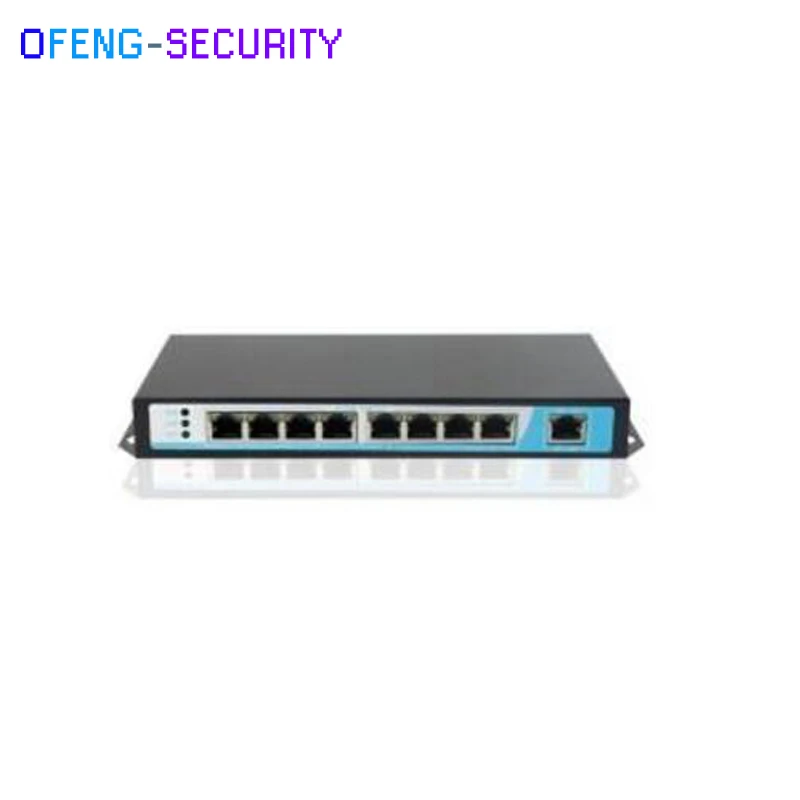 Коммутатор POE 100 м 9x 10/100 медный кабель порты RJ45 8 портов AF PoE и пропускная