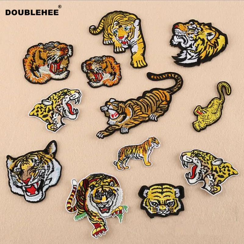 DOUBLEHEE китайские животные много выражений патч вышитые утюжки на патчи красота
