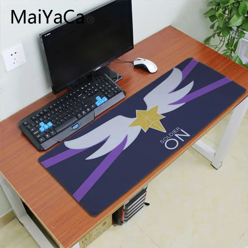 Lock Edge 30x60cm Maiyaca Sailor Moon soldier, резиновый коврик для мыши, настольная клавиатура, Аниме Коврик для мыши 700x300 мм, геймерский большой Офисный Компьютерный стол, коврик - Цвет: Lock Edge 30x60cm