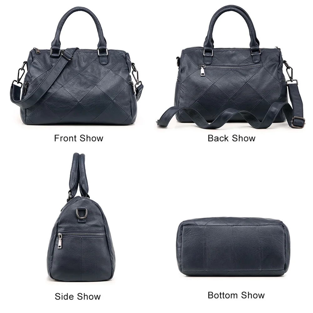 Женская сумка из натуральной коровьей кожи Бостонская Высококачественная