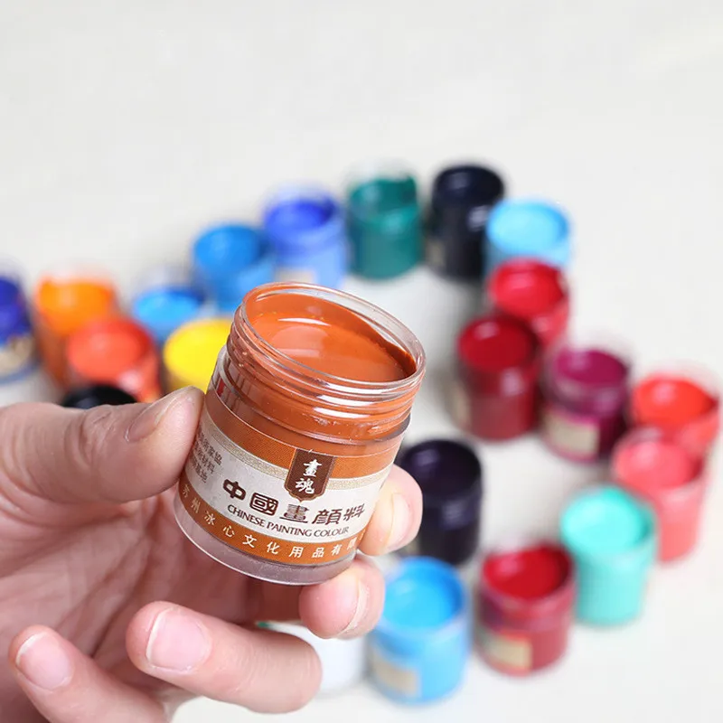 Акриловая краска 22 мл китайское Рисование акриловая разных цветов Бесплатная