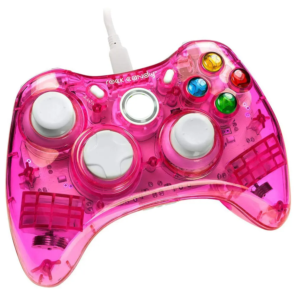 pink Проводной контроллер для консоли Xbox 360 геймпад джойстик для рок конфеты джойпад - Цвет: pink