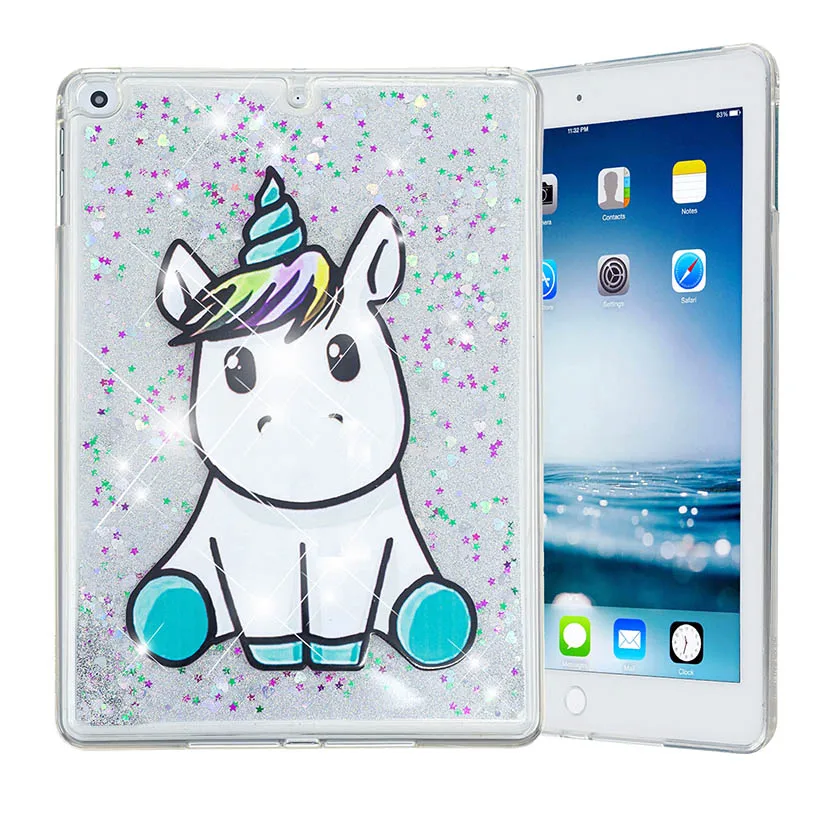 Чехол для планшета для iPad, 9,7 дюймов,, 5, 6, 5, 6 поколения, защитный жидкий зыбучий песок, оболочка, Чехлы, 1822, A1823, чехол - Цвет: F