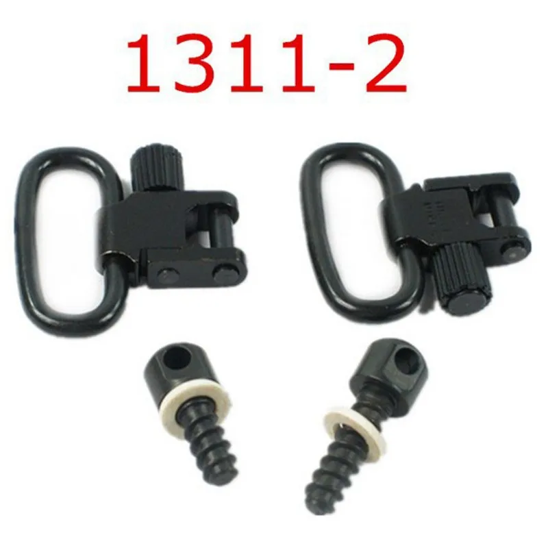 

1311-2 QD Quick Detach Swivels Wood Screw Fit 1" Slings Mount Action Rifle Hunting