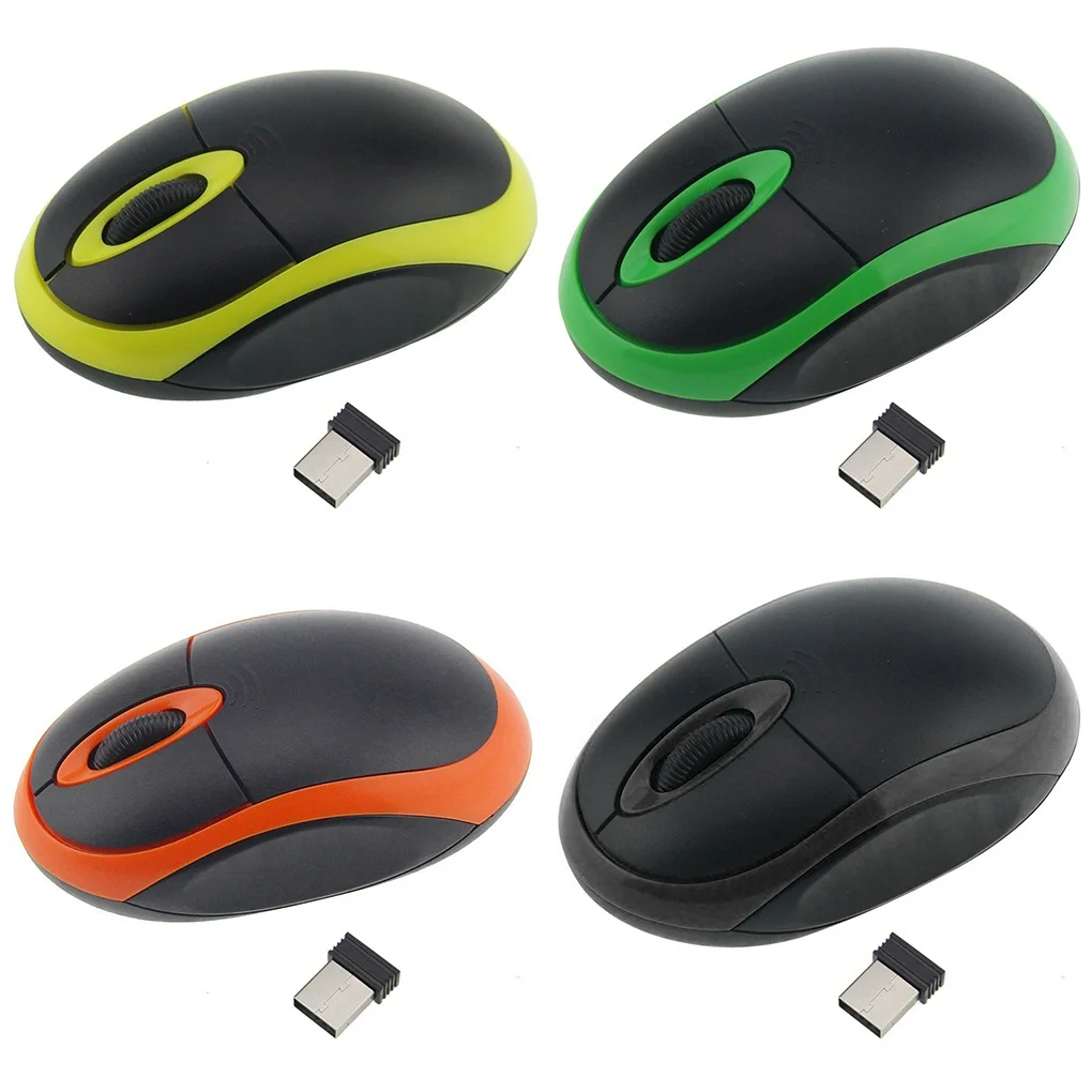 2.4G Colorful Wireless Mouse Mini Cordless Optical Mice Office Wireless Computer PC Laptop Mouse