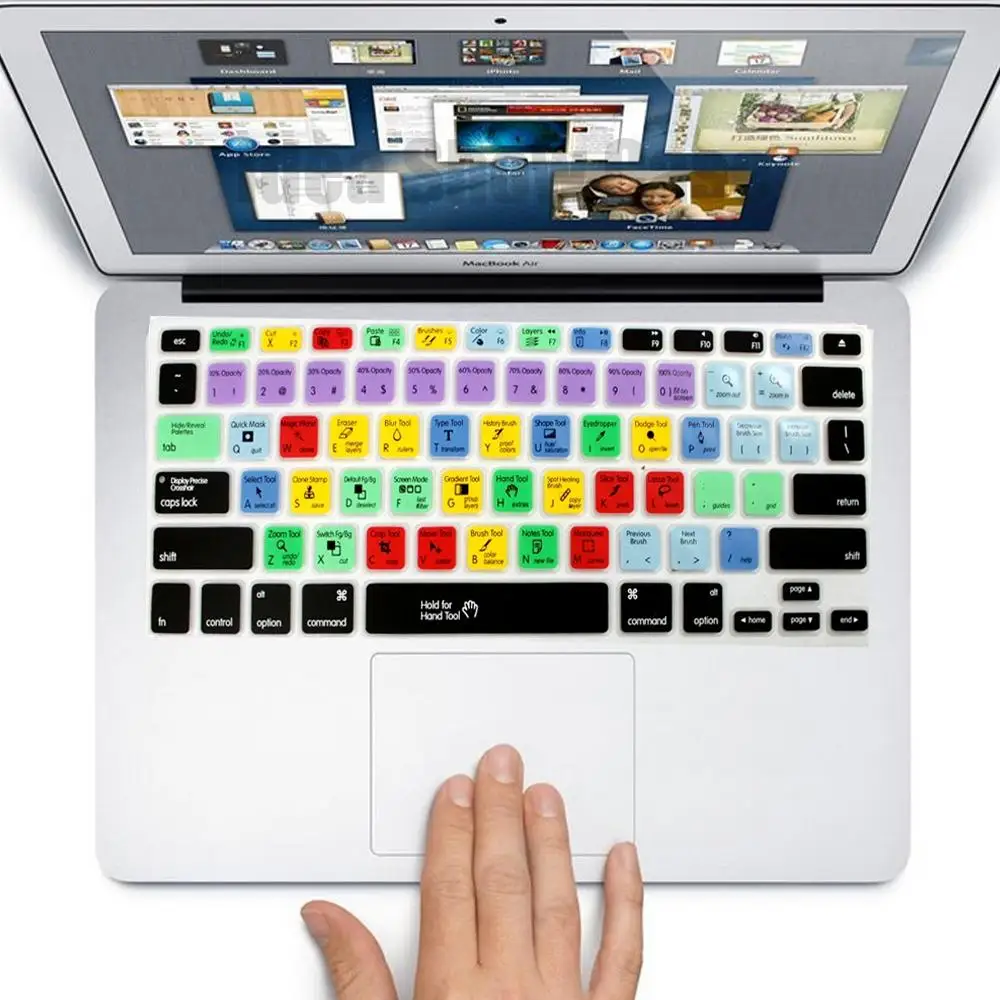 Силиконовая накладка на клавиатуру для Macbook Air Pro Retina 13 15 17 3 4 Американская версия