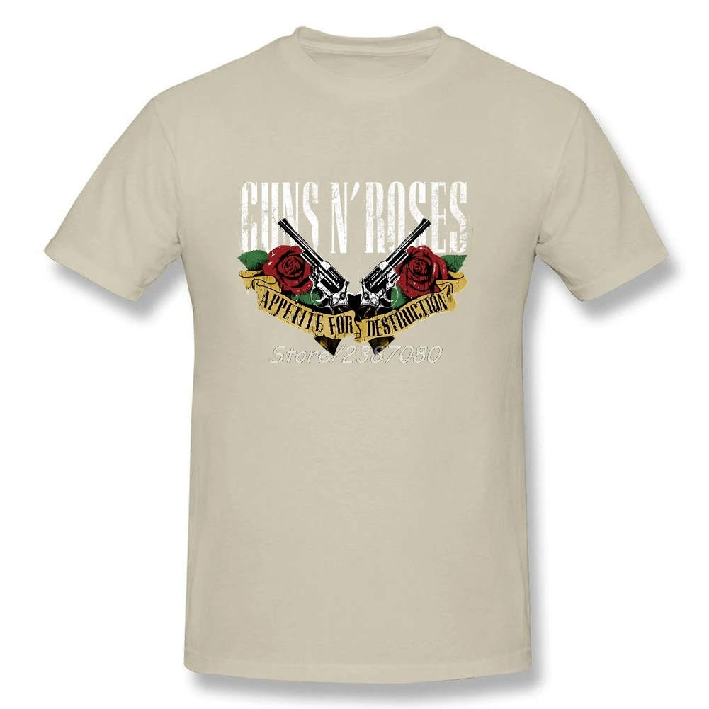 Guns N Roses футболка с короткими рукавами на заказ Мужская Уличная размера плюс