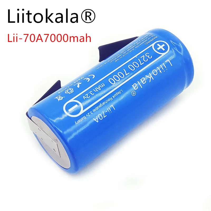 LiitoKala батарея LiFePO4 32700 3 2 в 7000 мАч 35 А 55а высокая мощность непрерывный разряд