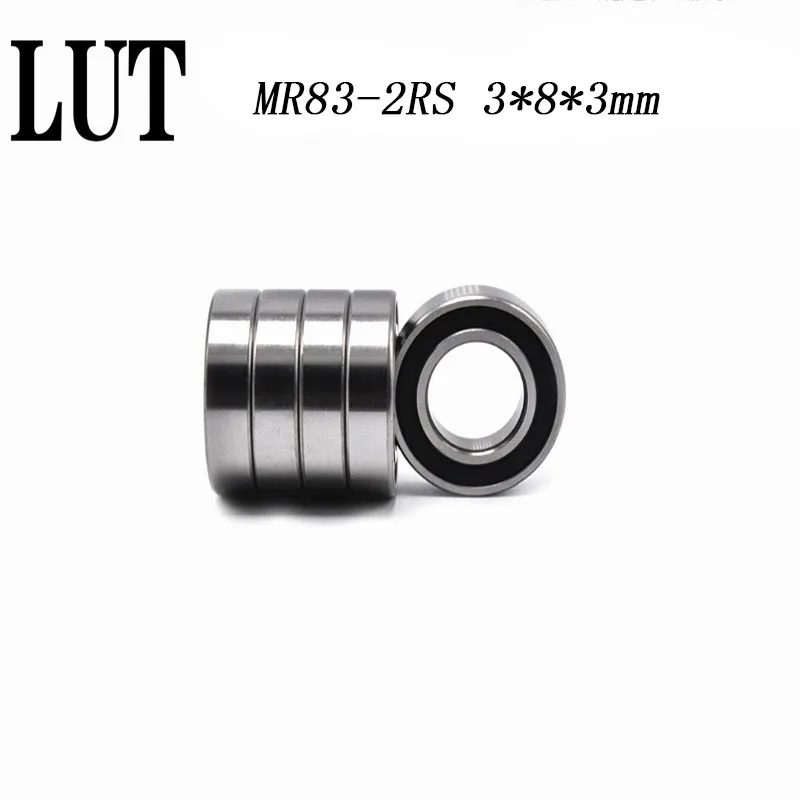 Высокое качество 10 шт. ABEC 5 MR83 2RS RS MR83RS 3x8x3 мм Резиновый Герметичный миниатюрный