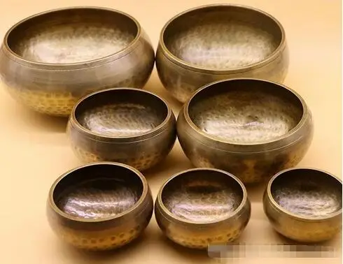 

Himalayan Hand Hammered Chakra Meditation Bowl Decorative-wall-dishes Yoga Tibetan Buddhist Brass Singing Bowl free shipping