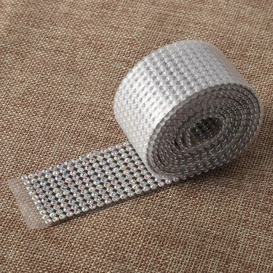 Дизайн ногтей аппликация 3 мм Сделай Сам 10 рядов Имитация алмазной сетки обернуть