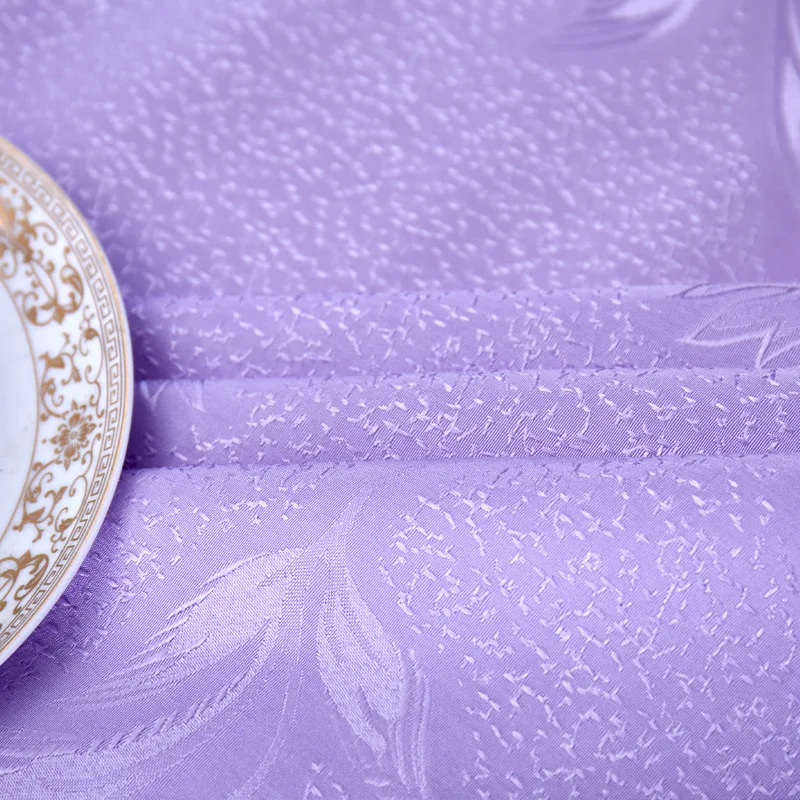 Скатерть JaneYU круглая из полиэстера жаккардовая ткань для свадебного стола