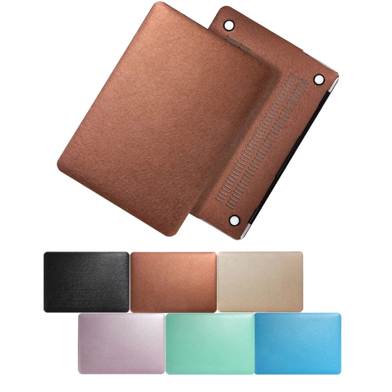 Жесткий Шелковый кожаный чехол для Apple MacBook Air 11 13 про Retina 15 laptop case Пластик air