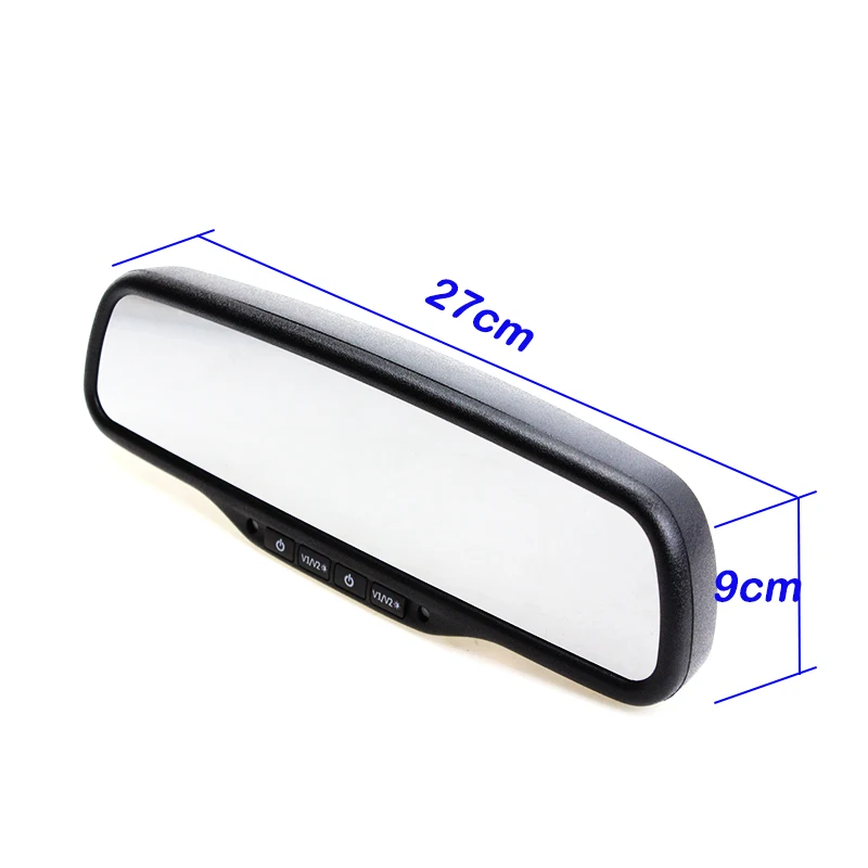 800*480 2CH видео вход 4," TFT lcd цветная автомобильная Система помощи при парковке автомобильный зеркальный монитор для заднего вида автомобиля и фронтальной камеры