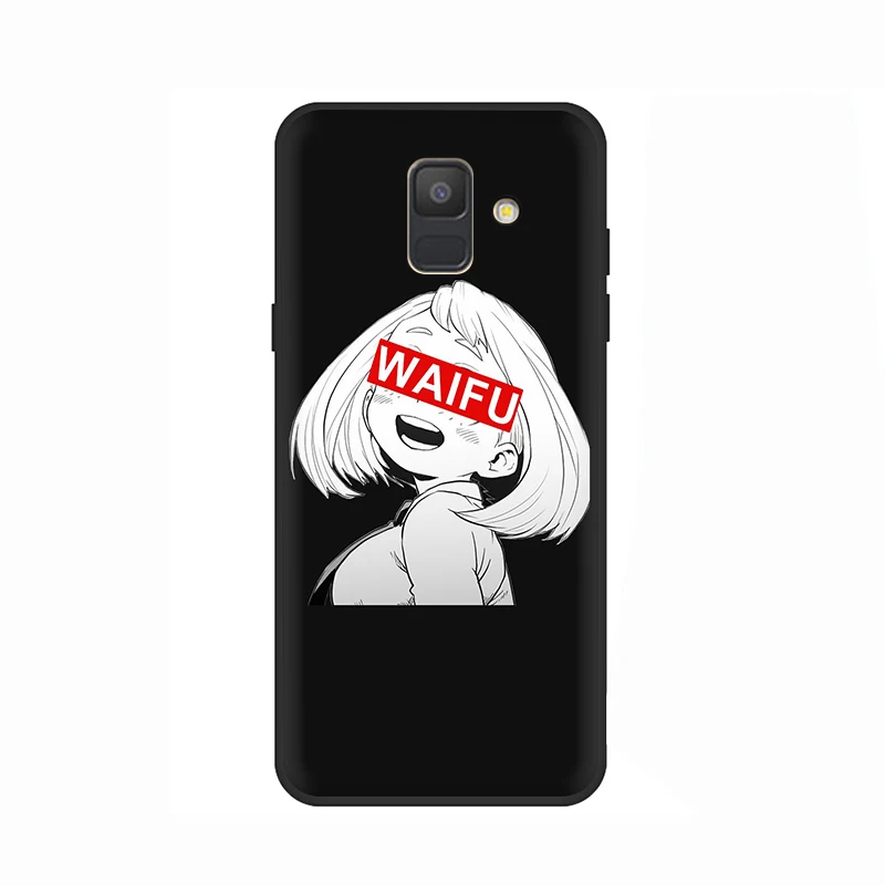 Sugoi семпай аниме waifu мягкий чехол для мобильного телефона чехол для samsung Galaxy A6 7 8 9 A10 30 40 50 70 J6 - Цвет: B9