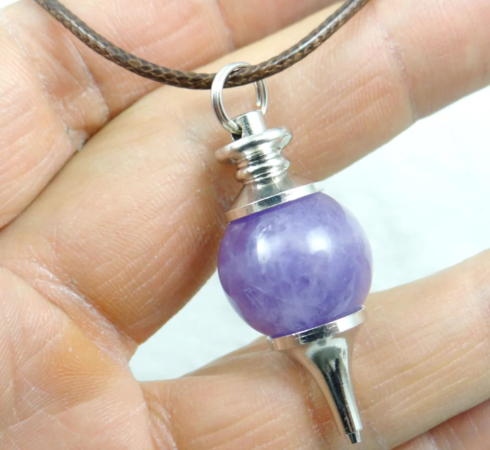 Натуральный Камень Бирюза кварцевый кристалл опал кварц Подвеска Маятник из