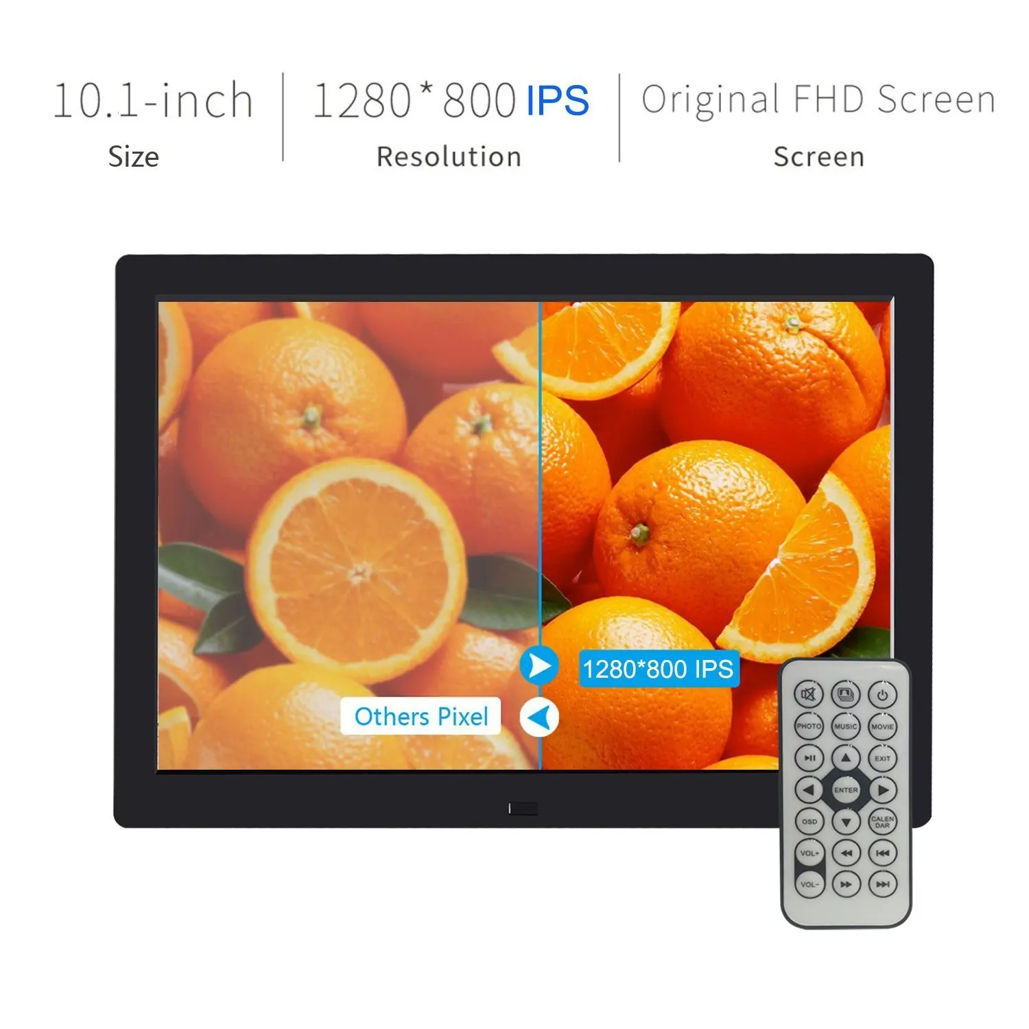 Full HD 1080 P с MP3 MP4 проигрыватель видео и удаленные 1280x800 IPS пикселей (720 p) VESA 100x100 мм