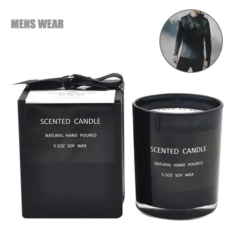MENS WEAR Ароматические свечи подарок ко дню матери ароматические свечи для женщин помощь спокойный сон Свадебные праздничное украшение для вечеринок - Цвет: MENS WEAR