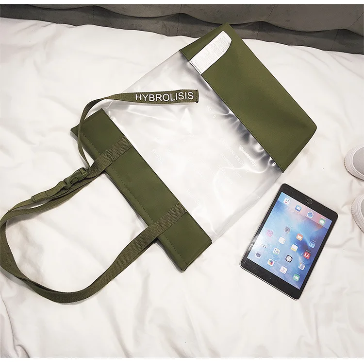 Горячая распродажа Женские Сумка 2018 Модные прозрачные сумка большая на плечо