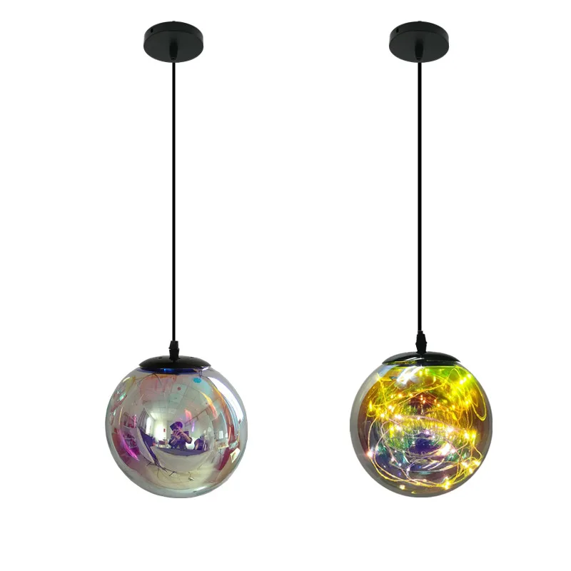 Euignis Moderne Pendant Light Mode Glazen Bol Led Loft Suspension Luminaire Avize Modern Lighting Iluminacion Interior Lamp | Освещение