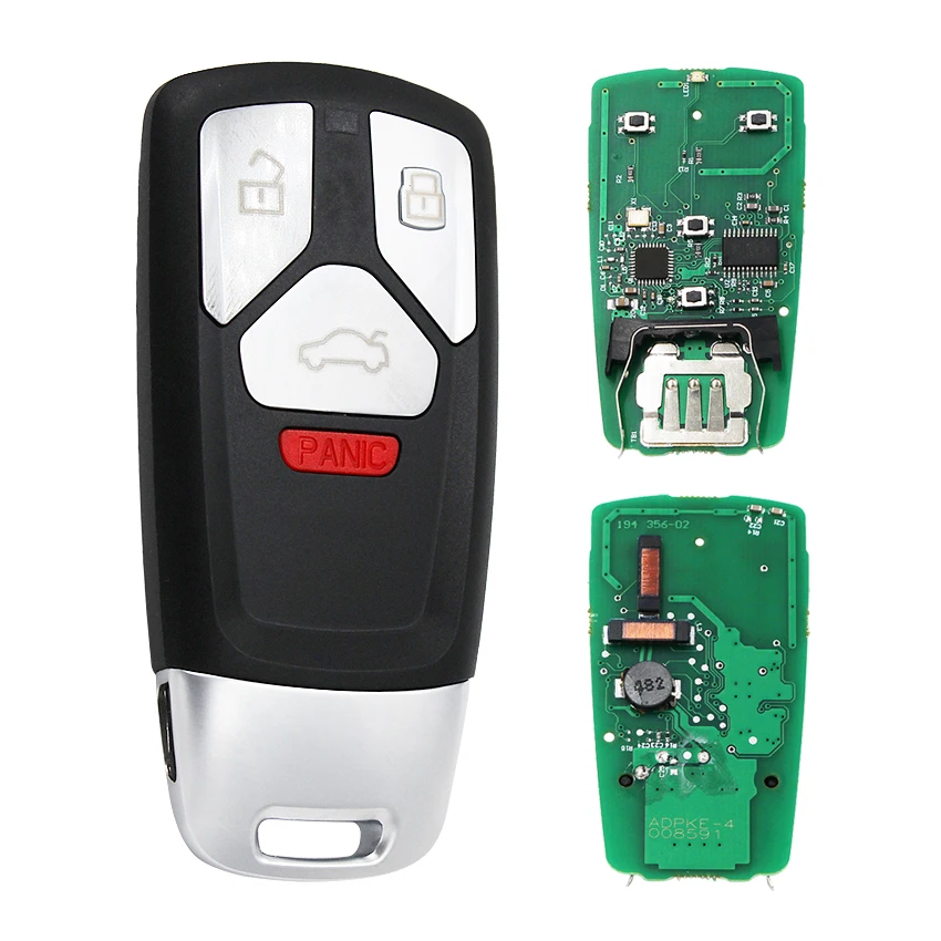 Keyless go умный дистанционный брелок 315 МГц/433 МГц для Audi TT- A4 A5 Q7 SQ7-UP FCC ID: 4M0 959 754 AK/AF