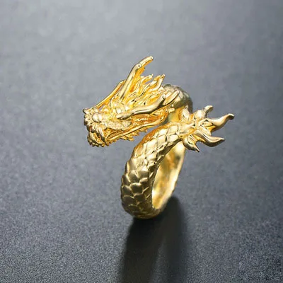 gold Новое мужское кольцо в стиле панк серебряное/Золотое кольцо из нержавеющей стали кольца с черепом для женщин мужской открытый регулируемый Anillos BAGUE Homme вечерние ювелирные изделия - Цвет основного камня: gold