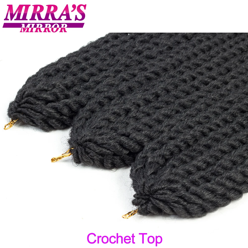 Mirra's Mirror Гавана Mambo Twist волосы 1" 18" 2" крючком Косы черный коричневый Сенегальский синтетический плетение волос 12 корней/упаковка
