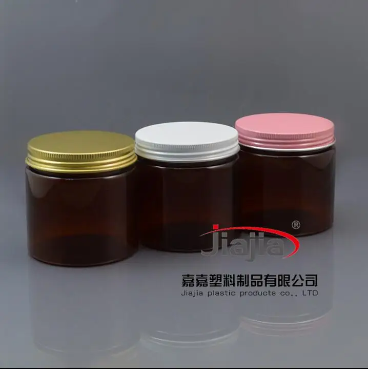 Пластиковый пищевой контейнер для домашних животных 200 г мл коричневая банка