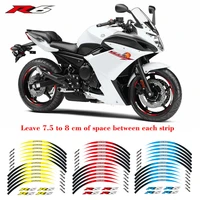 new high quality motorcycle frontrear edge outer rim stripes sticker 17inch wheel reflective waterproof decals for yamaha yzfr6