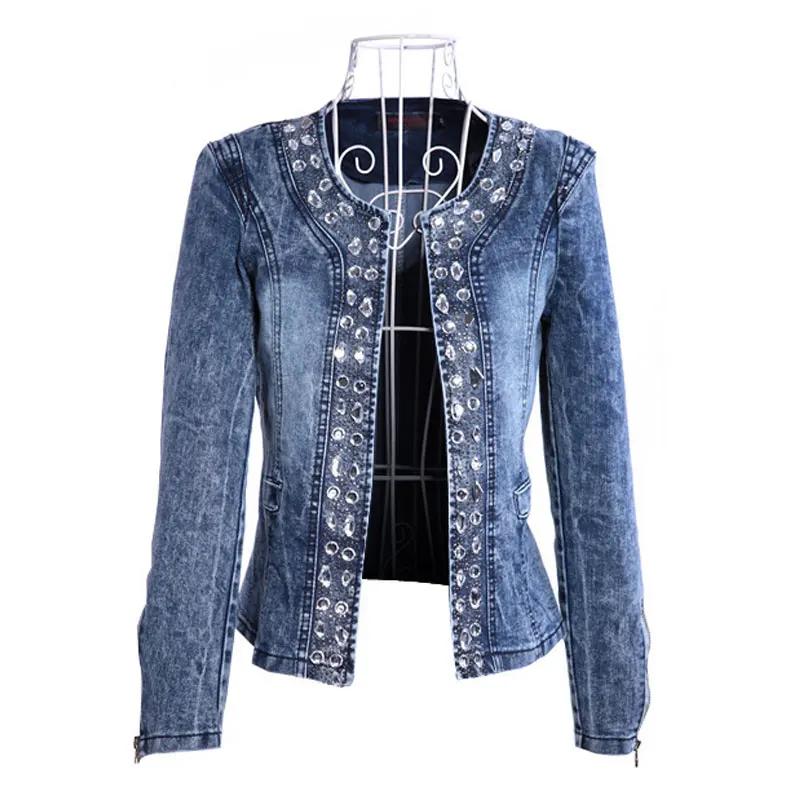 2019 новые джинсовые куртки для женщин Chaqueta Mujer Осенняя джинсовая куртка Casaco