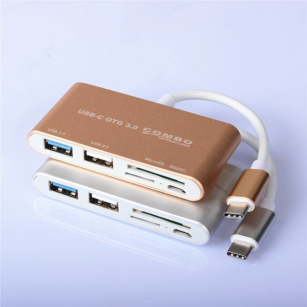 

Type-C 5 in 1 HUB and Card Reader USB-C OTG COMBO