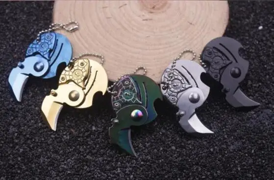 Складной нож для монет с фиксированным лезвием брелок ключей открывалка