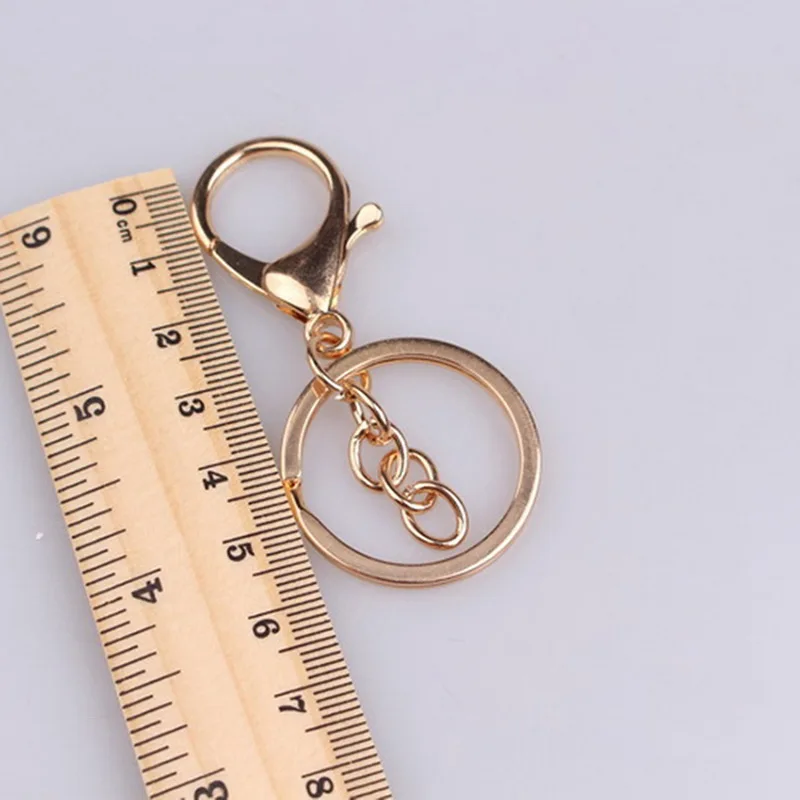 5 шт./лот длинное популярное классическое кольцо для ключей 14 цветов с покрытием