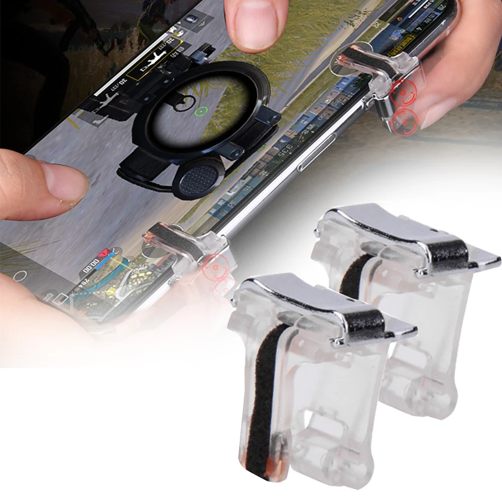 2 шт. триггер три ключа нажатия сотового телефона игровой Кнопка огня смартфон